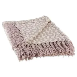 Clearance Dusty Lilac Urban Check Throw Blankets & Throws