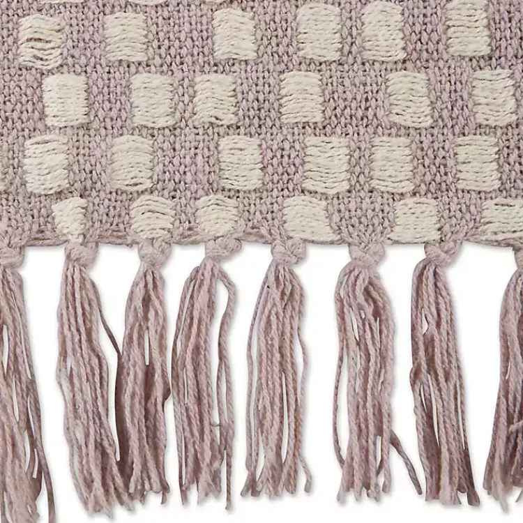 Clearance Dusty Lilac Urban Check Throw Blankets & Throws