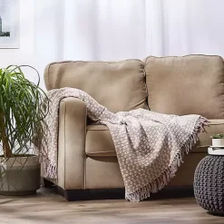 Clearance Dusty Lilac Urban Check Throw Blankets & Throws