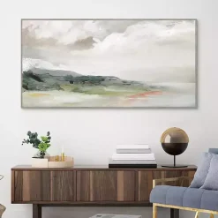 Kirklands Home Framed Art|Earth and Clouds Abstract Framed Wall Art