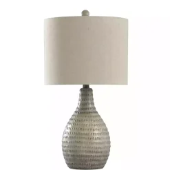 Kirklands Home Table Lamps|Earth Tone Oak Table Lamp Gray