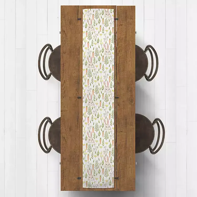 Discount Easter Bunnies and Carrots Table Runner, 72 in. Easter Decorations