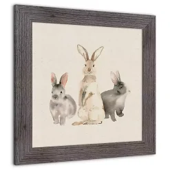 Discount Easter Bunny Trio Framed Art Print Easter Decorations