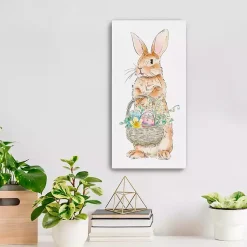 Best Easter Bunny's Basket Canvas Art Print Easter Decorations
