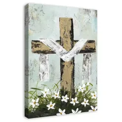 Online Easter Cross Canvas Art Print Easter Decorations