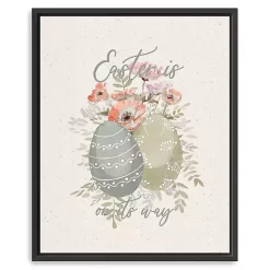 Hot Easter Is On Its Way Framed Canvas Art Print Easter Decorations