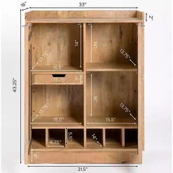 Kirklands Home Cabinets & Sideboards|Easton Mango Wood Bar Cabinet Tan