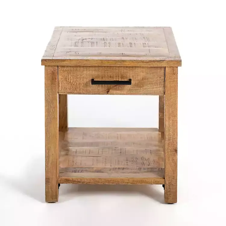 Kirklands Home Accent & End Tables|Easton Mango Wood Side Table Brown