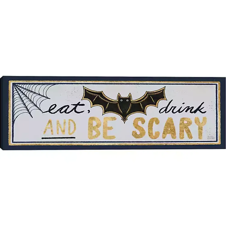 Discount Eat Drink And Be Scary Halloween Wall Plaque Halloween