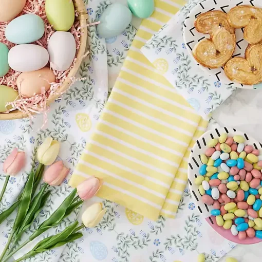 Eggs and Greenery Kitchen Towels, Set of 3 Easter Decorations