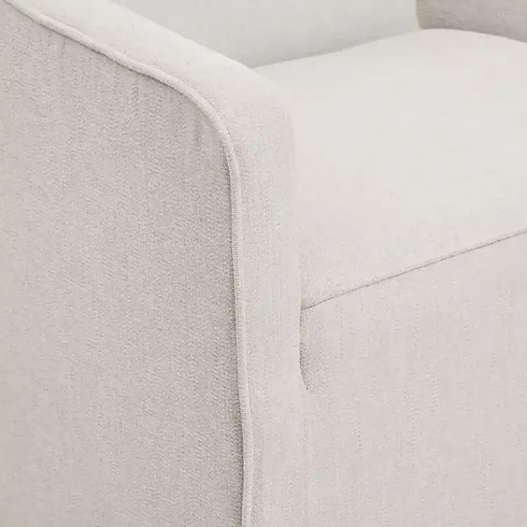 Kirklands Home Dining Chairs|Elaine Cream Upholstered Skirted Dining Chair White