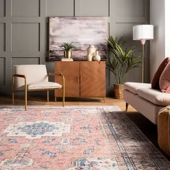 Kirklands Home Area Rugs|Eleanor Medallion Washable Area Rug, 4x6