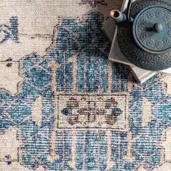 Kirklands Home Area Rugs|Eleanor Medallion Washable Area Rug, 4x6