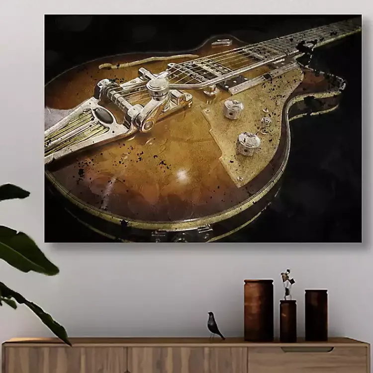 Kirklands Home Canvas Art|Electric Guitar Canvas Art Print