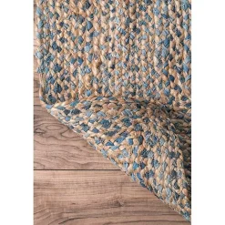 Kirklands Home Area Rugs|Ella Hand Braided Jute Rug, 5x8 Tan