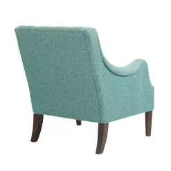 Kirklands Home Accent Chairs|Elle Tufted Teal Accent Chair Green