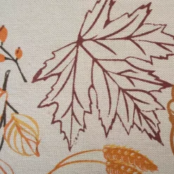 Hot Embroidered Autumn Leaves Table Runner, 108 in. Fall