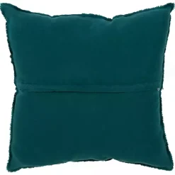 Sale Emerald Fringed Edge Pillow Pillows