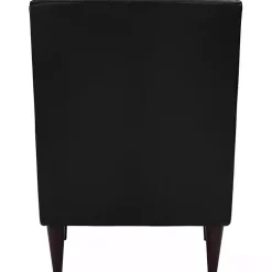 Kirklands Home Accent Chairs|Emma Faux Leather Accent Chair Black