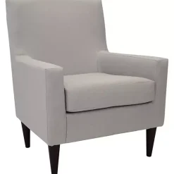 Kirklands Home Accent Chairs|Emma Oatmeal Upholstered Accent Chair Ivory