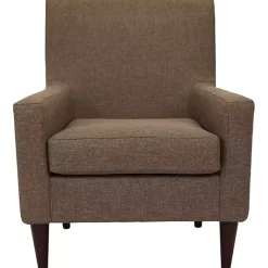 Kirklands Home Accent Chairs|Emma Pecan Upholstered Accent Chair Brown