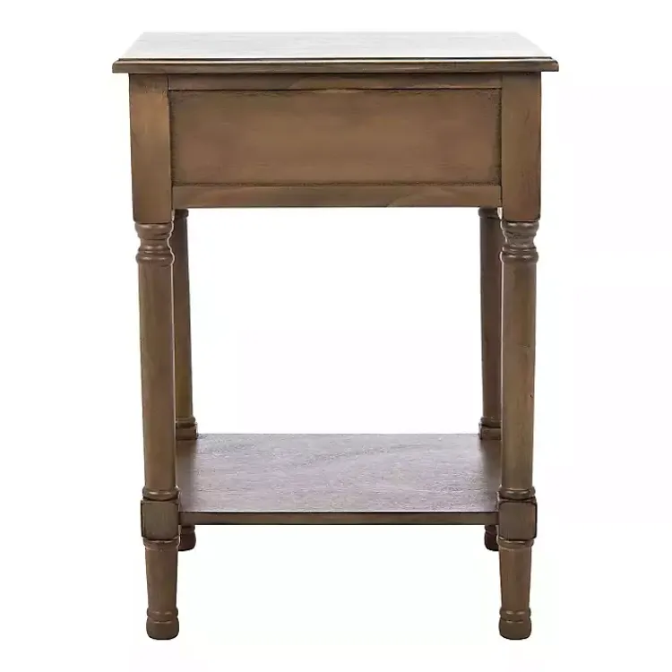 Kirklands Home Accent & End Tables|Emory Natural Single Drawer Accent Table Black