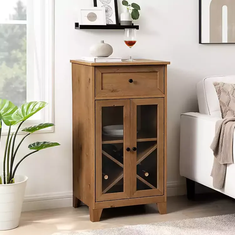 Kirklands Home Cabinets & Sideboards|English Oak Double Door Reeves Cabinet Brown