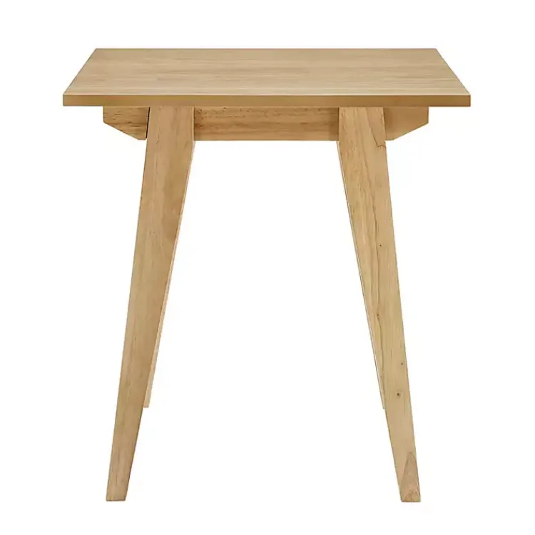 Kirklands Home Accent & End Tables|English Oak Wood Minimalist Accent Table Tan