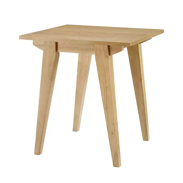 Kirklands Home Accent & End Tables|English Oak Wood Minimalist Accent Table Tan