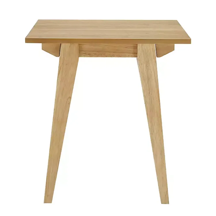 Kirklands Home Accent & End Tables|English Oak Wood Minimalist Accent Table Tan