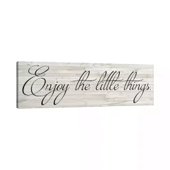 Kirklands Home Canvas Art|Enjoy the Little Things Canvas Art Print, 48x16