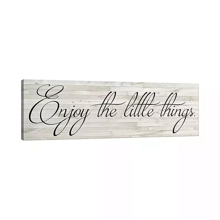 Kirklands Home Canvas Art|Enjoy the Little Things Canvas Art Print, 48x16