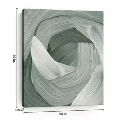 Kirklands Home Canvas Art|Enriched Emerald Canvas Art Print, 24x30 in. Green