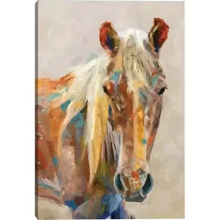 Kirklands Home Canvas Art|Equine Colors Portrait Canvas Art Print, 24x36 in.