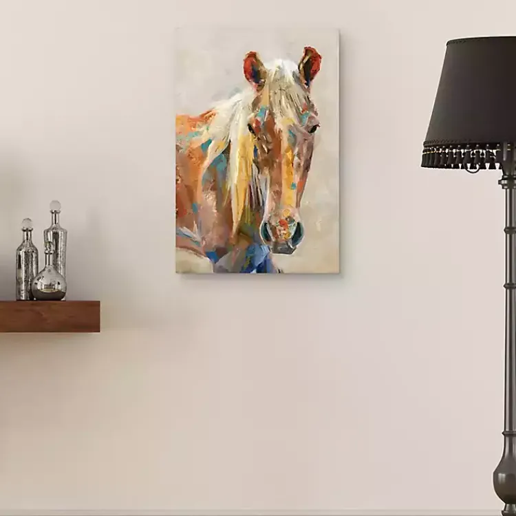 Kirklands Home Canvas Art|Equine Colors Portrait Canvas Art Print, 24x36 in.