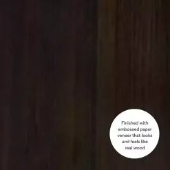 Kirklands Home Office Furniture|Espresso Cube Storage Wood Desk