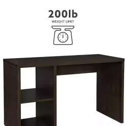 Kirklands Home Office Furniture|Espresso Cube Storage Wood Desk