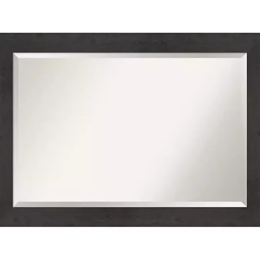 Kirklands Home Framed Mirrors|Espresso Plank Beveled Mirror