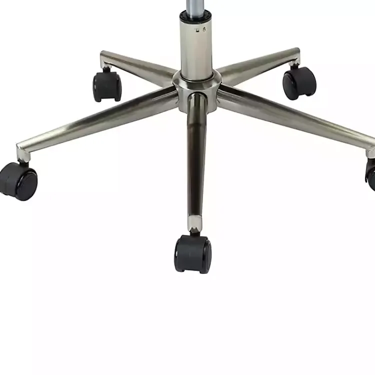 Kirklands Home Office Furniture|Espresso Tufted Faux Leather Swivel Office Chair Brown