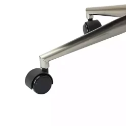 Kirklands Home Office Furniture|Espresso Tufted Faux Leather Swivel Office Chair Brown