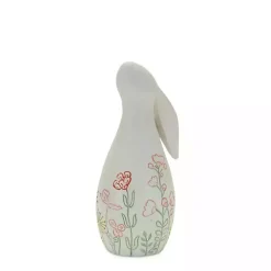 Clearance Etched Floral Bunny Statues, Set of 2 Easter Decorations