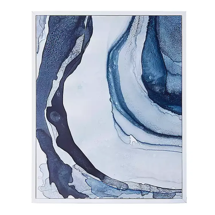 Kirklands Home Canvas Art|Ethereal Framed Canvas Art Print, Set of 2 Blue