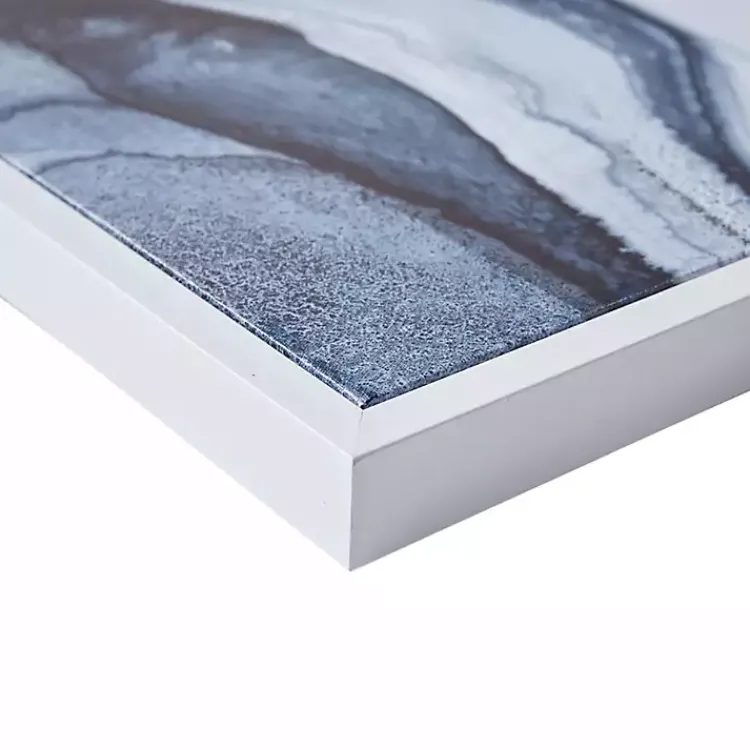 Kirklands Home Canvas Art|Ethereal Framed Canvas Art Print, Set of 2 Blue