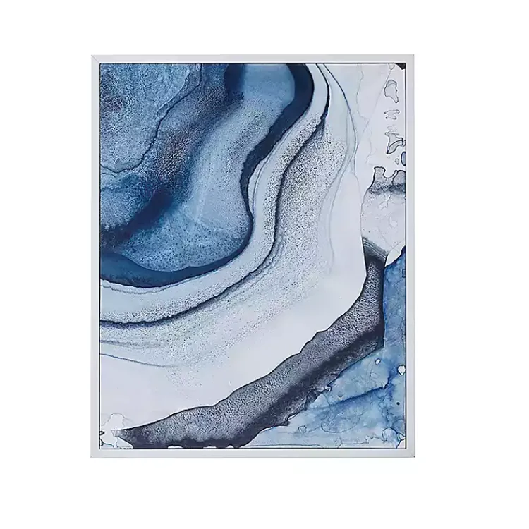 Kirklands Home Canvas Art|Ethereal Framed Canvas Art Print, Set of 2 Blue