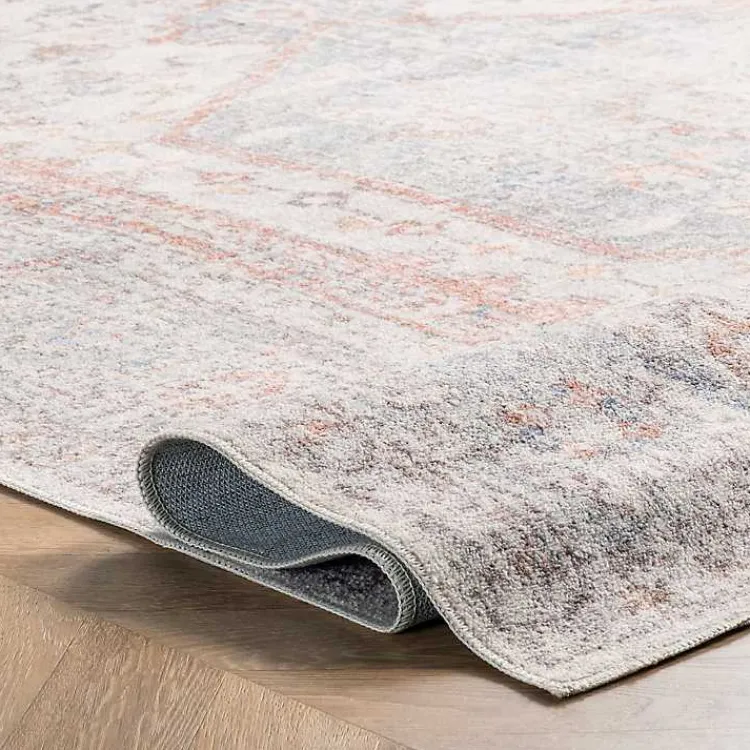 Kirklands Home Area Rugs|Etta Distressed Vintage Washable Area Rug, 5x8