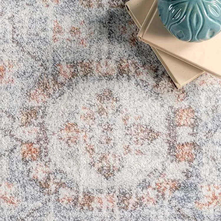 Kirklands Home Area Rugs|Etta Distressed Vintage Washable Area Rug, 5x8