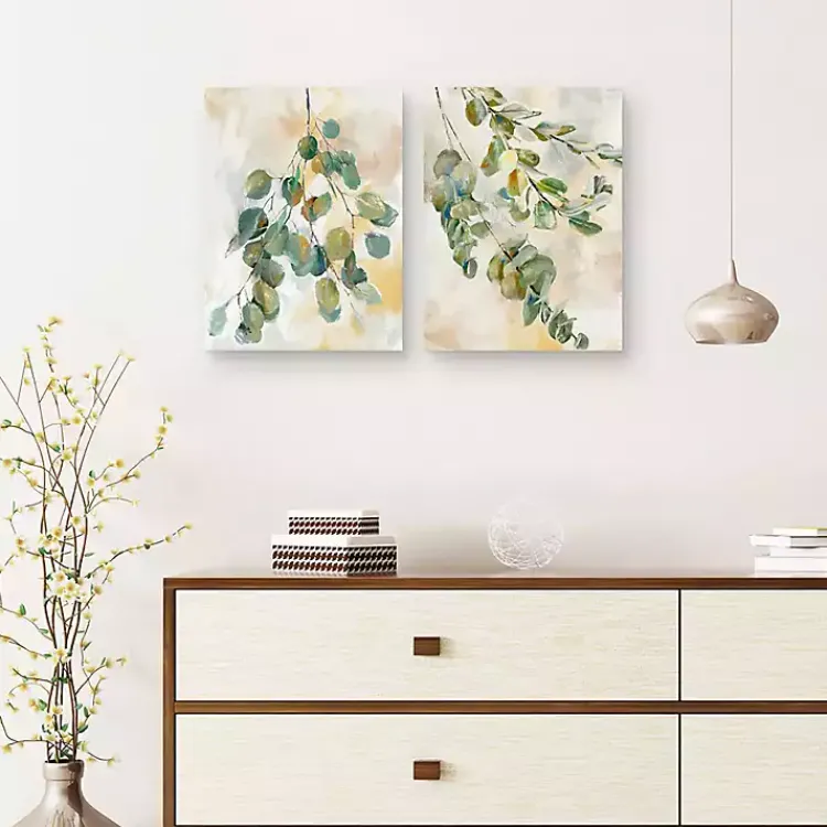 Kirklands Home Canvas Art|Eucalyptus I & II Canvas Art Prints, Set of 2