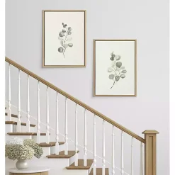 Kirklands Home Canvas Art|Eucalyptus Sprigs Framed Canvas Prints, Set of 2