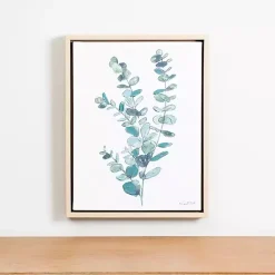 Kirklands Home Canvas Art|Eucalyptus Stem IV Framed Canvas Art Print Green