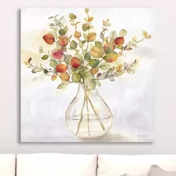 Kirklands Home Canvas Art|Eucalyptus Vase Spice II Canvas Art Print